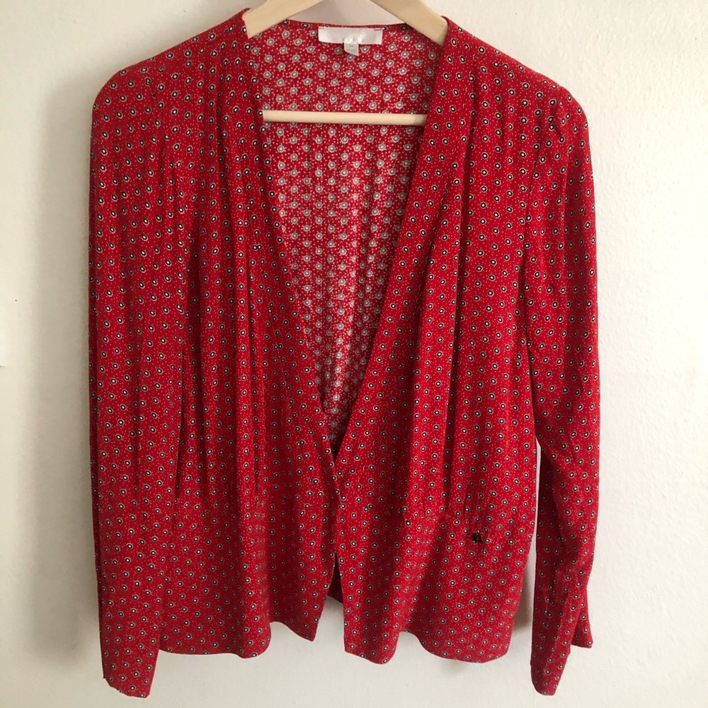 Urban Outfitters Cooperative Red Blouse/Blazer